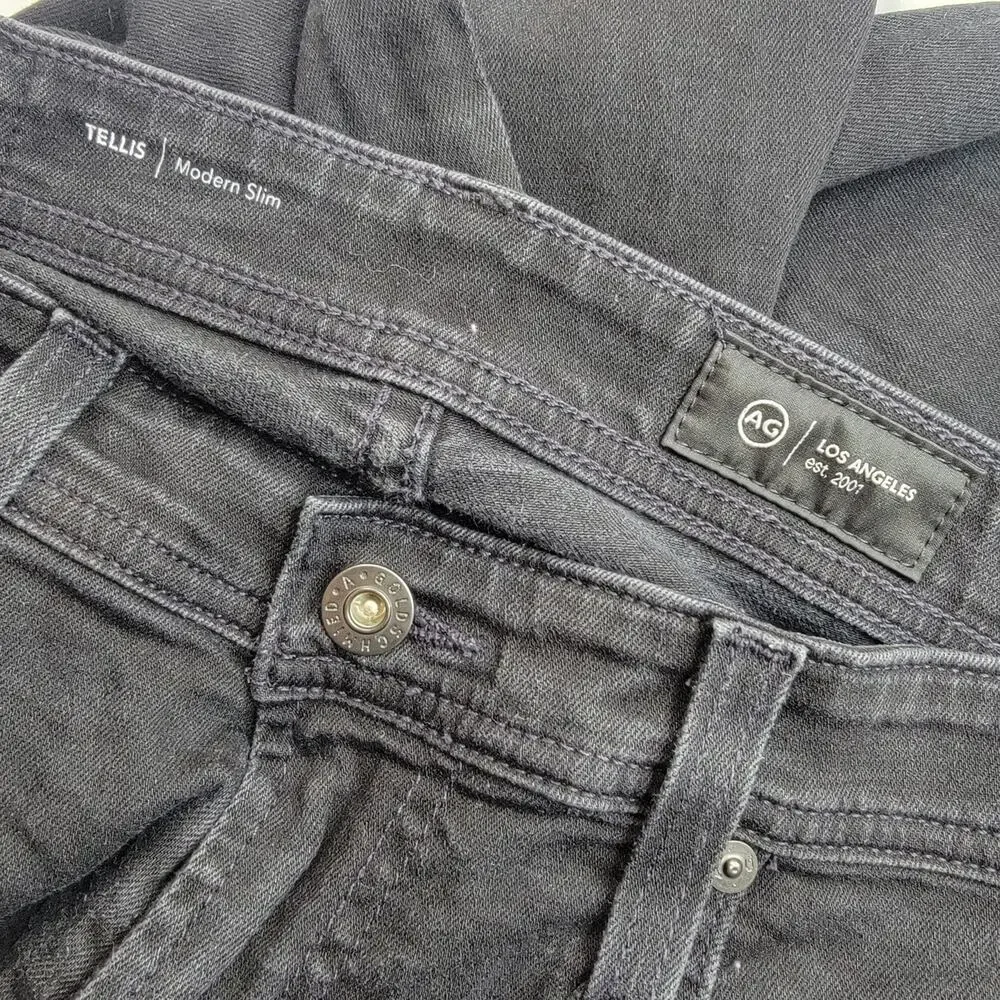 AG Tellis Modern Slim Jeans Black 31 x 34 - Picture 3 of 3